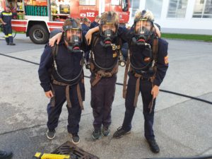 Feuerwehrjugendübung: Atemschutz